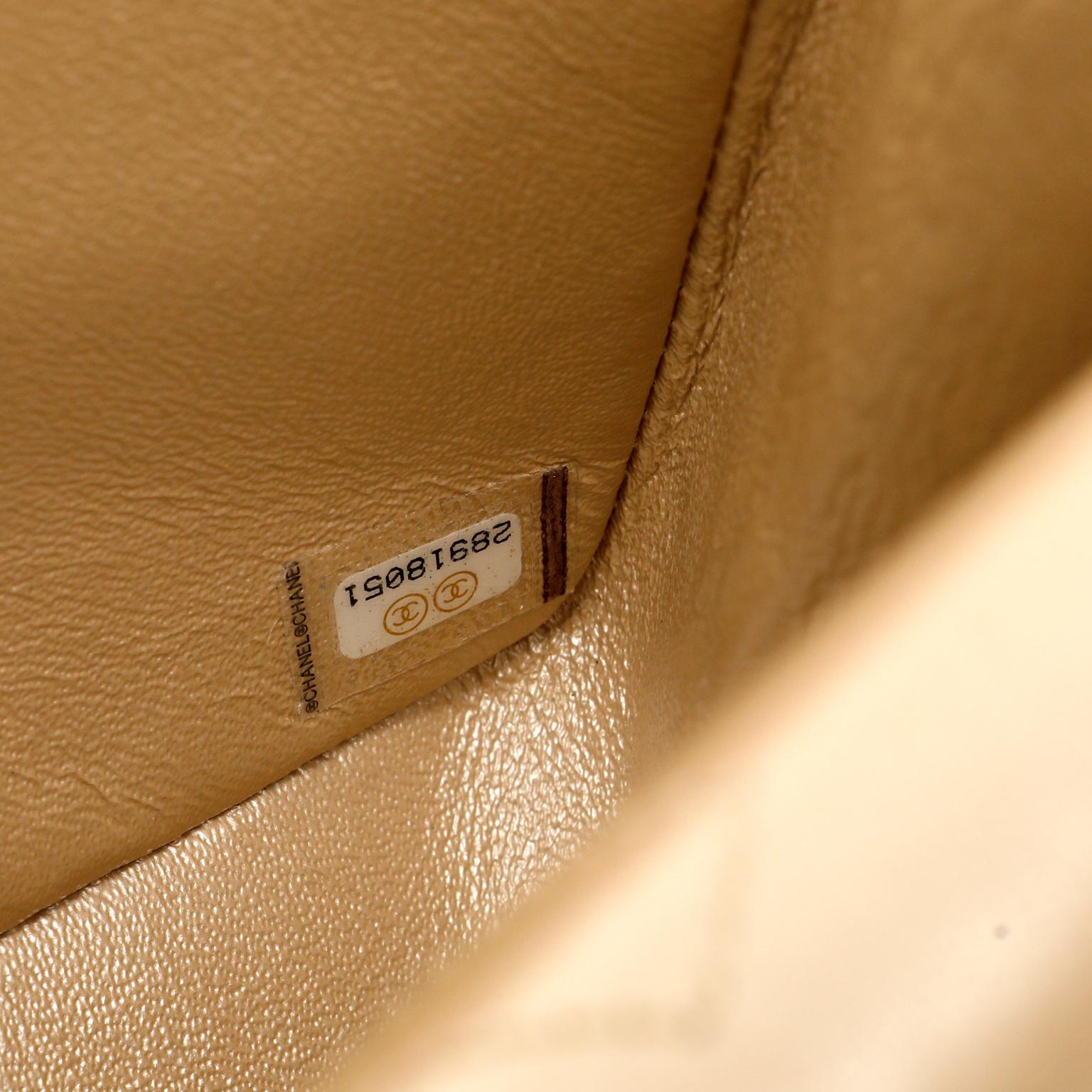 Women's Chanel Metallic Beige Reissue Flap Bag