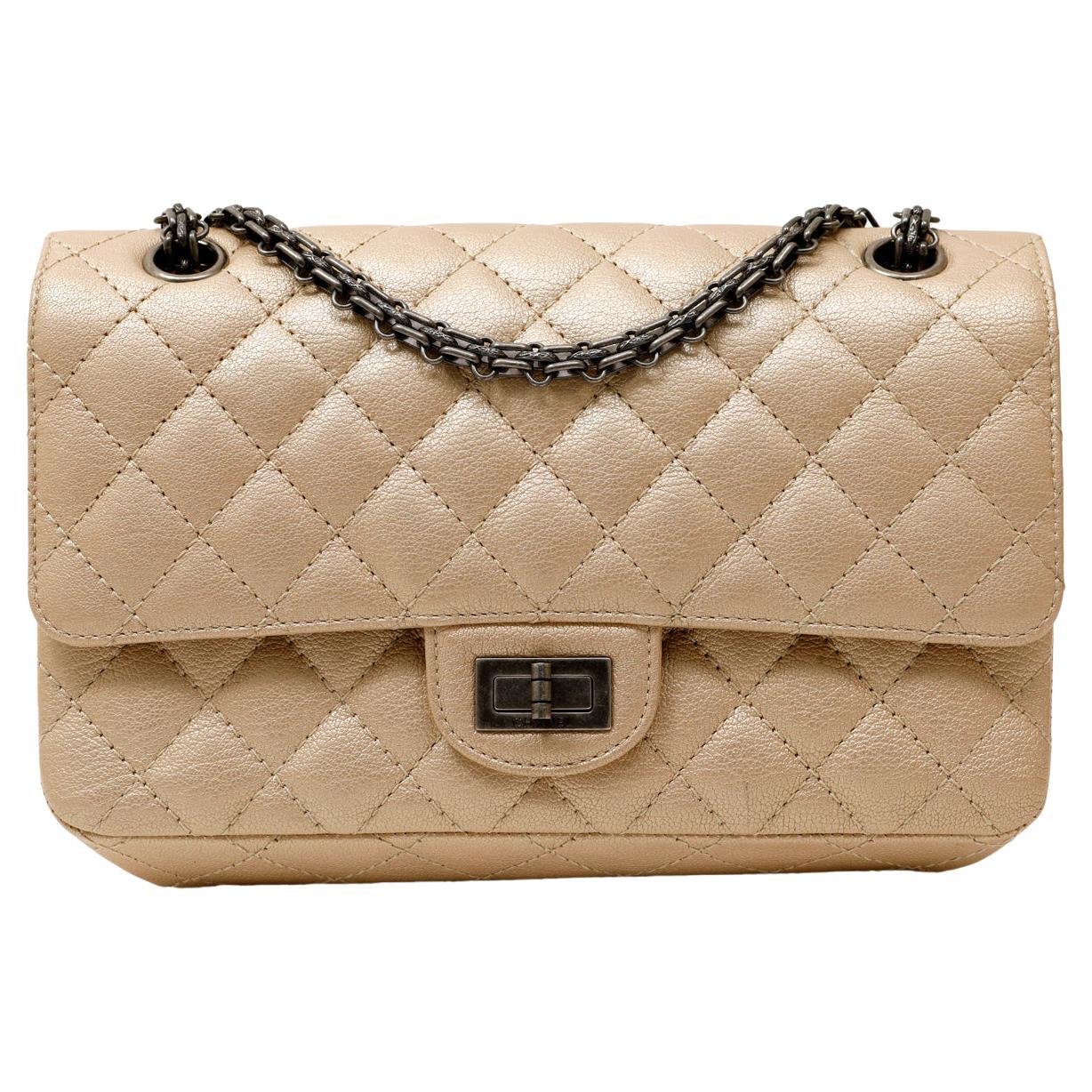 Chanel Metallic Beige Reissue Flap Bag