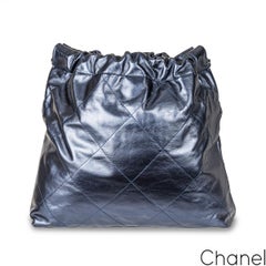 Chanel Metallic Blue 22 Small Bag
