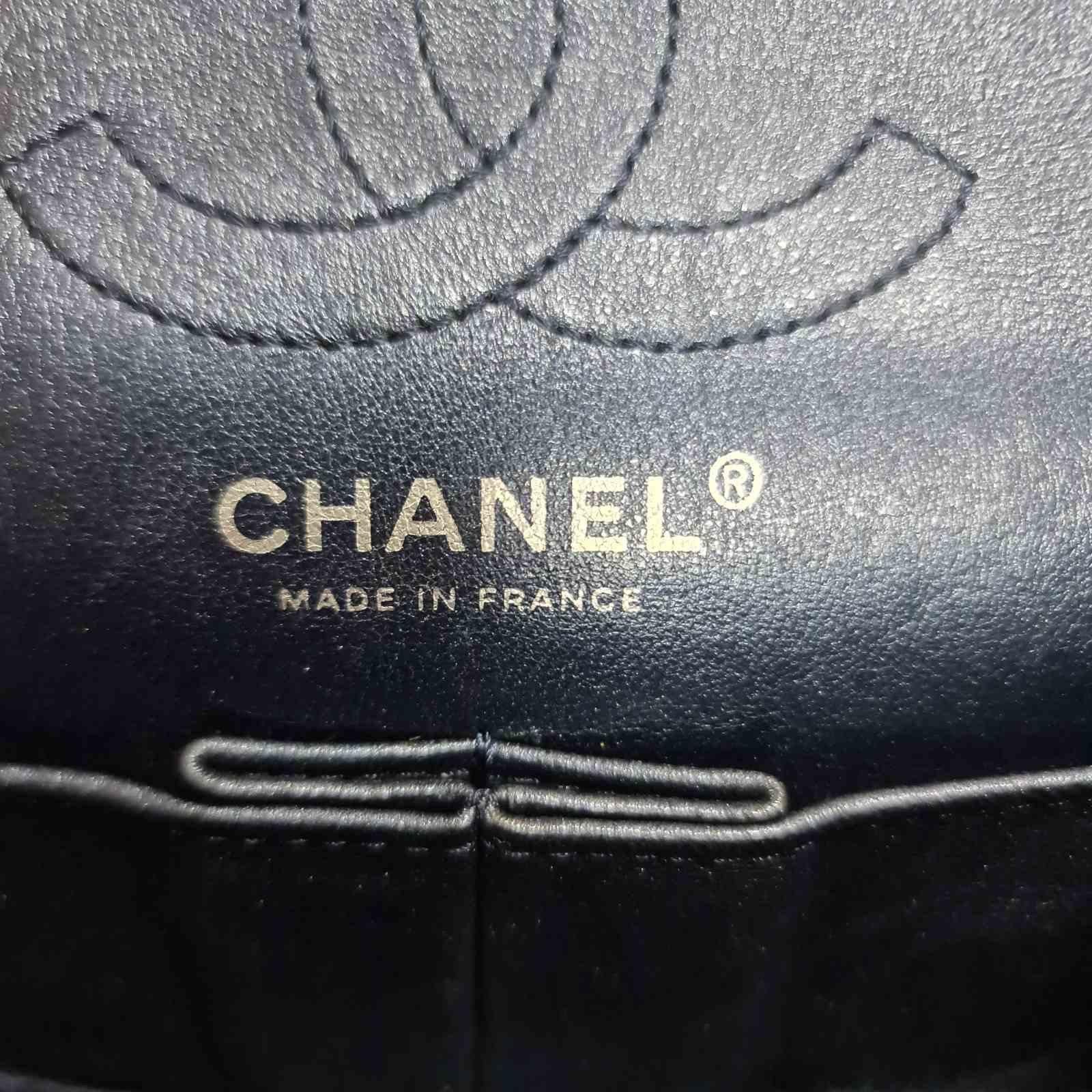Chanel Metallic Blue Quilted Leather Reissue 2.55 Classic Flap Bag 1