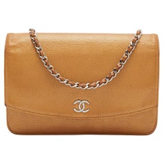 Chanel Wallet on Chain WOC Black Caviar mini flap bag For Sale at 1stDibs