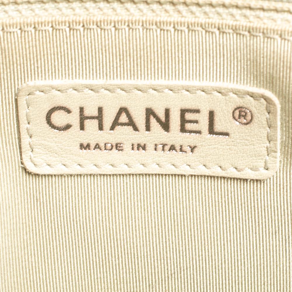 Chanel Metallic Bronze Gestepptes Kaviar Leder Grand Shopper Tote 6