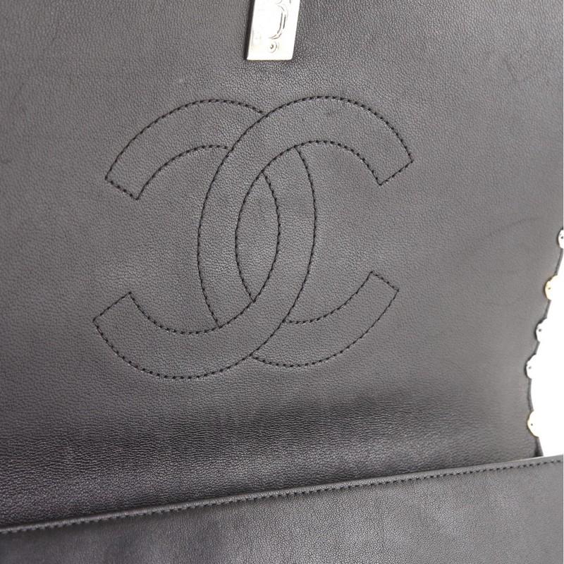 Chanel Metallic Bubble Flap Bag Quilted Lambskin Medium 1