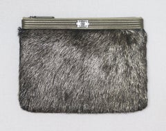 Chanel Metallic Calf-Hair Boy O Case Bag