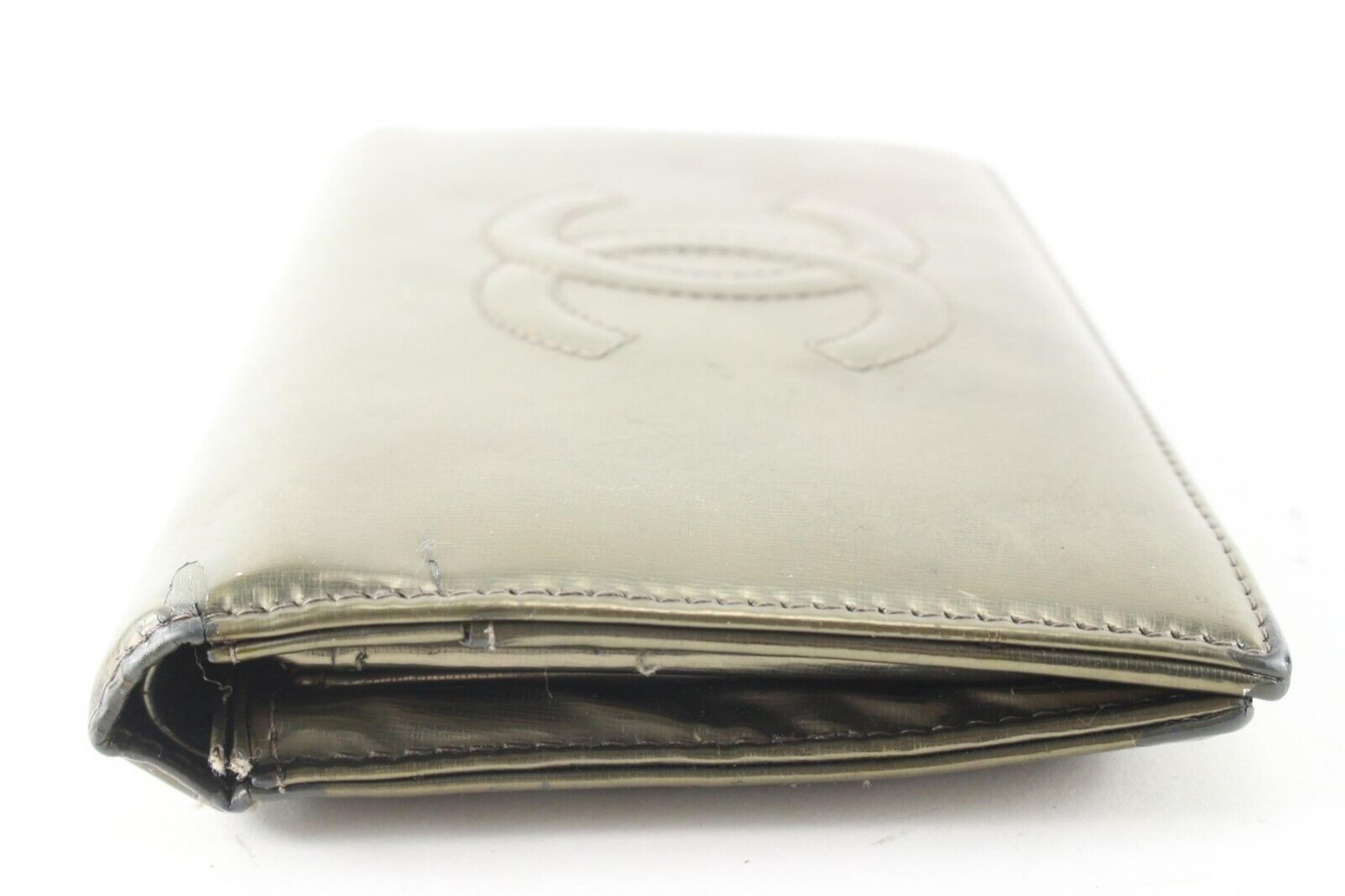 Chanel Metallic CC Logo Long Bifold Flap Wallet l 3C512S 1
