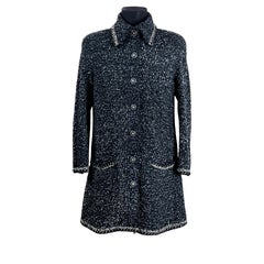 Chanel Metallic Chain Trim Tweed Jacket