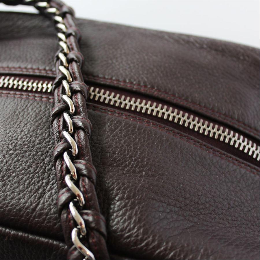 Chanel Metallic Deerskin Brown Tote Bag 1