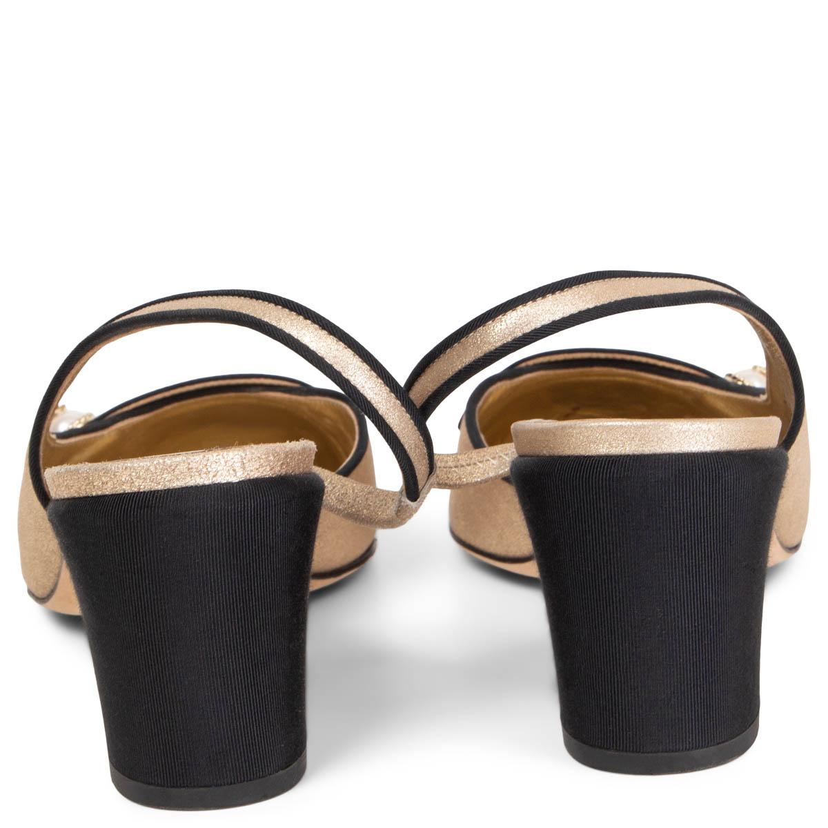 chanel pearl slingback