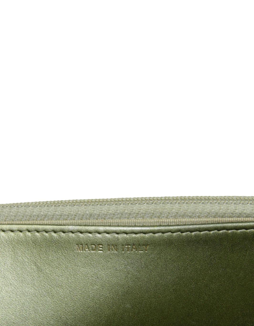 Chanel Metallic Gold Leather Quilted Reissue Wallet On Chain WOC Crossbody Bag 4