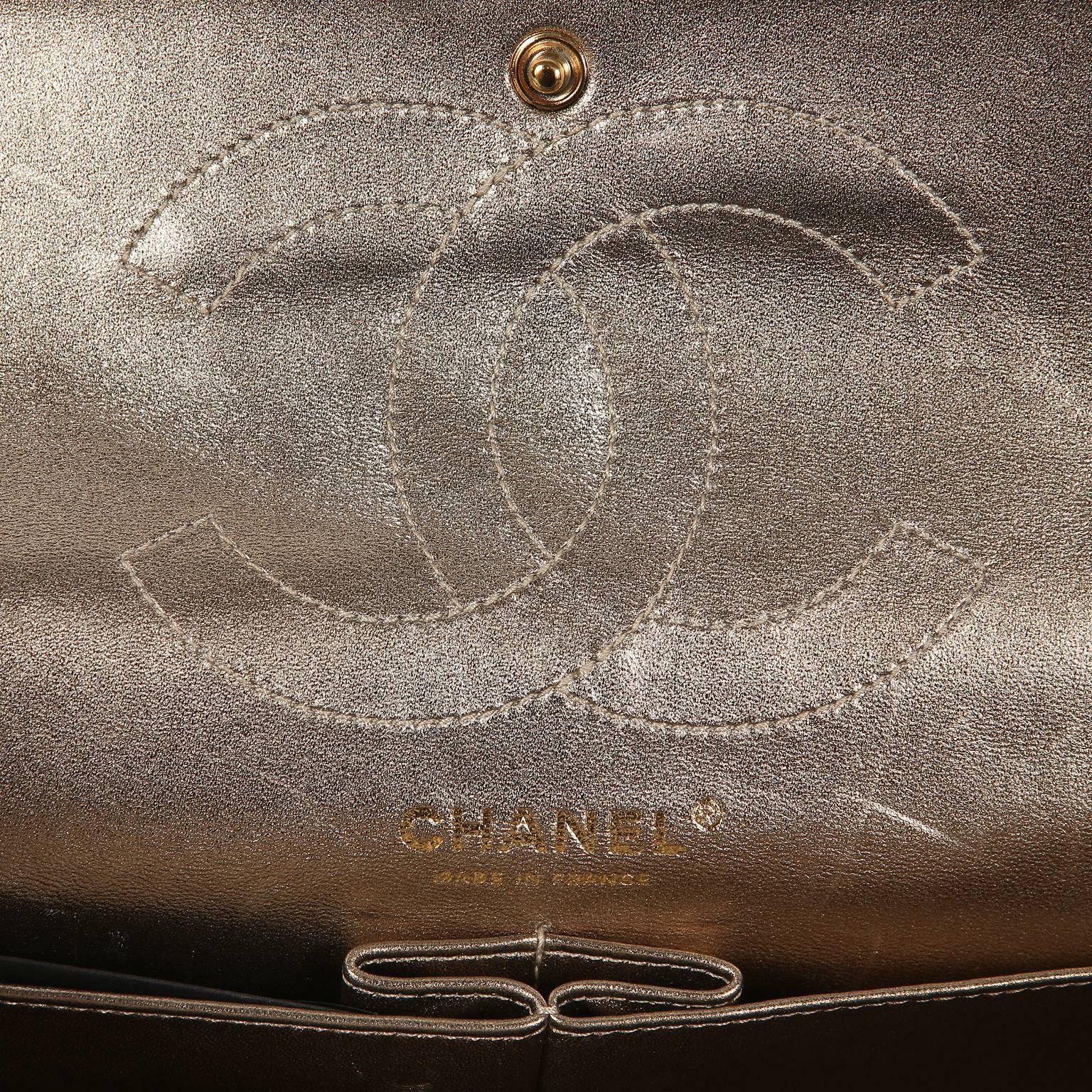 Chanel Metallic Gold Leather Reissue Flap Bag 2