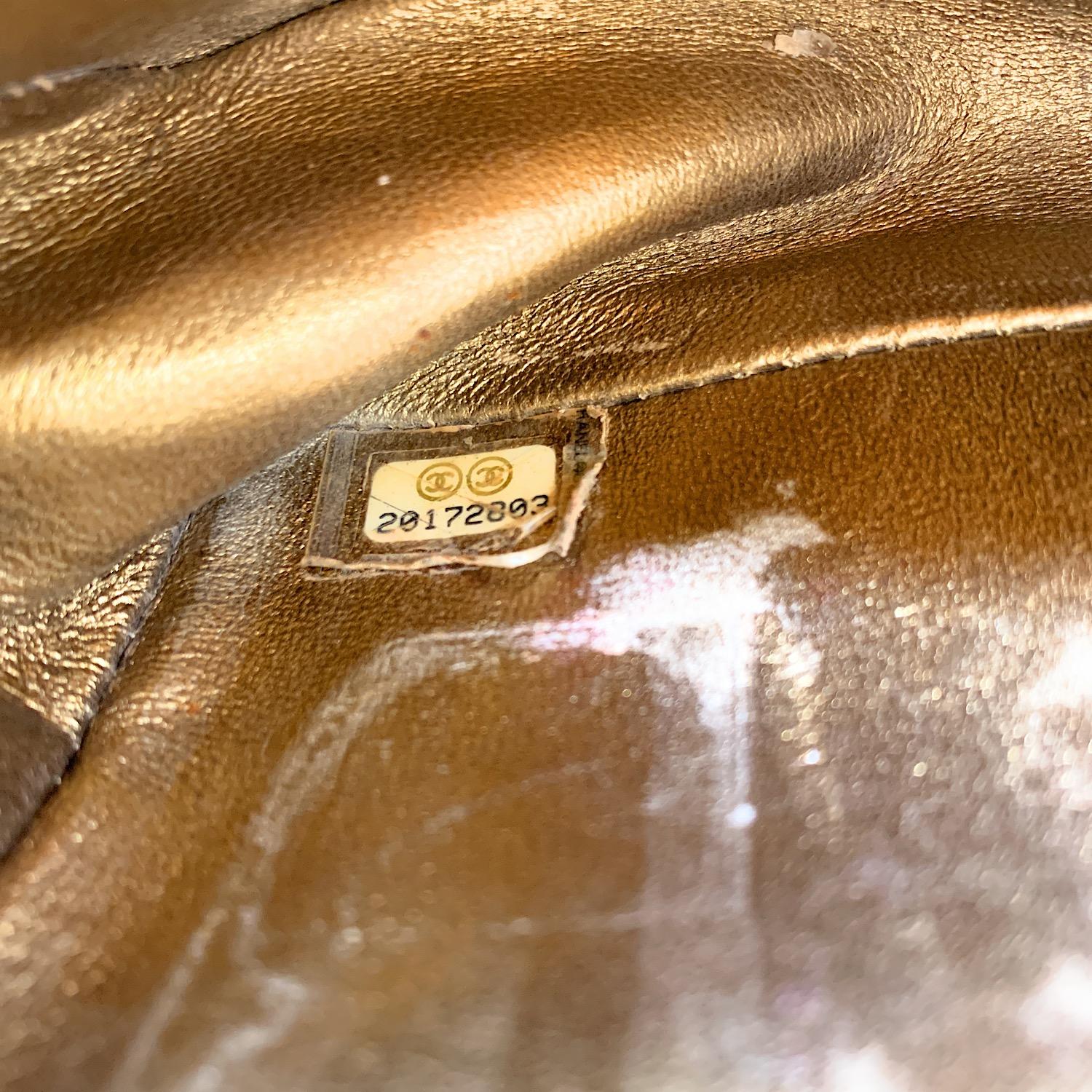 Chanel Metallic Gold Python Boy Small Flap Bag 1