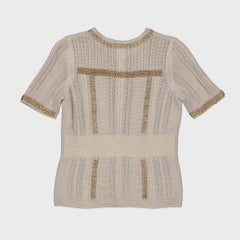 Chanel Metallic Knit Cardigan with Chain Trim, S/S 2008