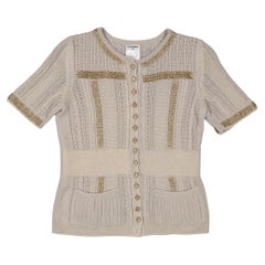 Chanel Metallic Knit Cardigan with Chain Trim, S/S 2008