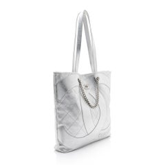 Chanel Metallic Lambskin Club Monaco Large Shopping Tote