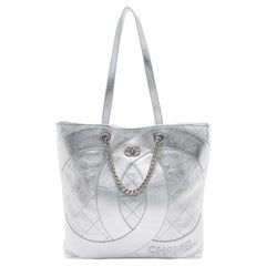 Chanel Metallic Lambskin Club Monaco Large Shopping Tote