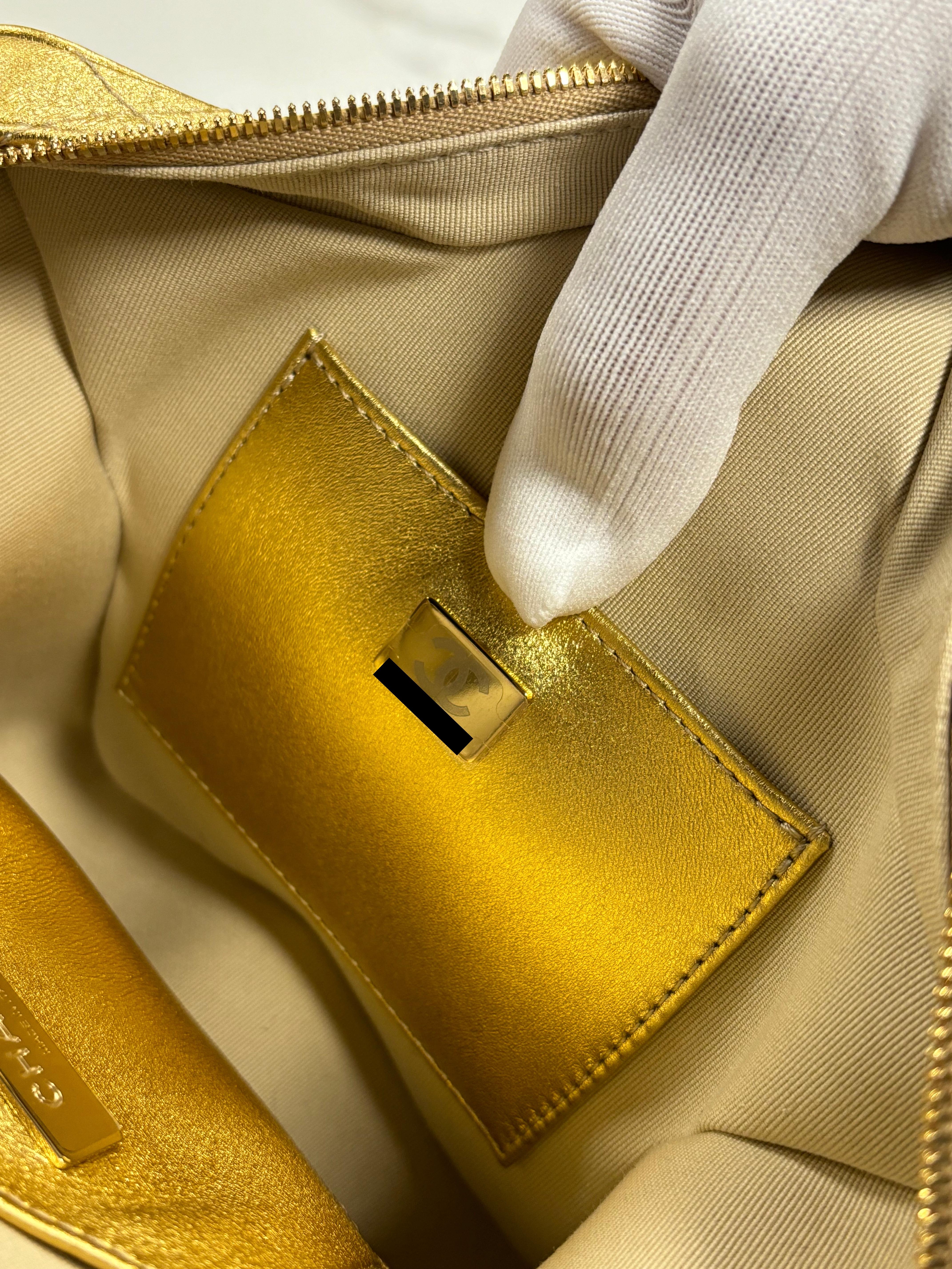 Chanel Metallic Lambskin & Gold-tone Metal Star Handbag 3