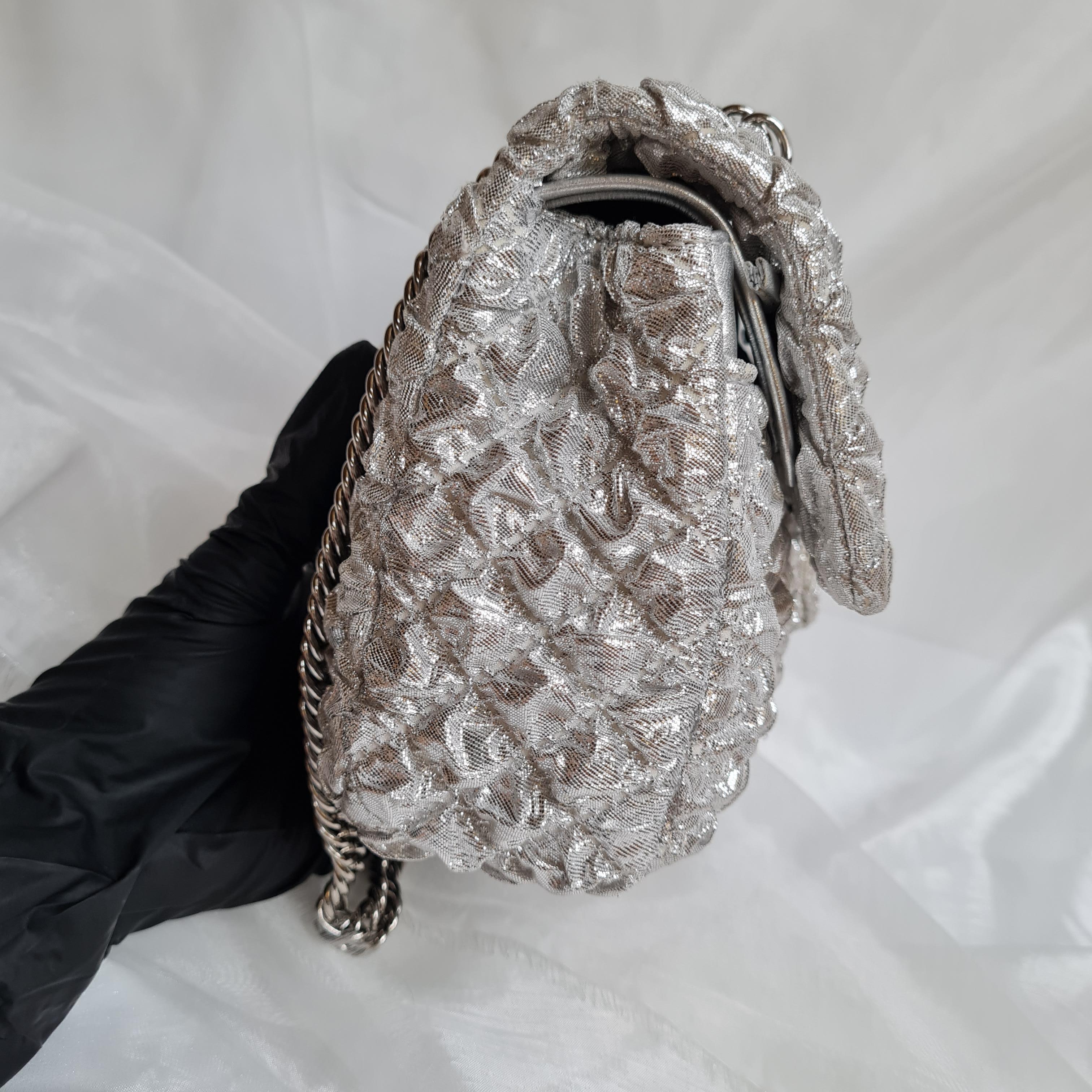 Chanel Metallic Lame Quilted Small Double Flap Bag In Excellent Condition In Jakarta, Daerah Khusus Ibukota Jakarta