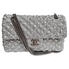 Chanel Metallic Lame Quilted Small Double Flap Bag