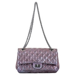 Chanel 22P Quilted Extra Mini Coco Handle Pink/Purple Iridescent Caviar Leather Crossbody Bag