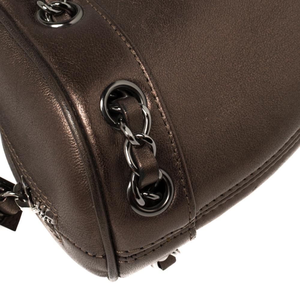 Chanel Metallic Leather Tassel Baguette Bag 3