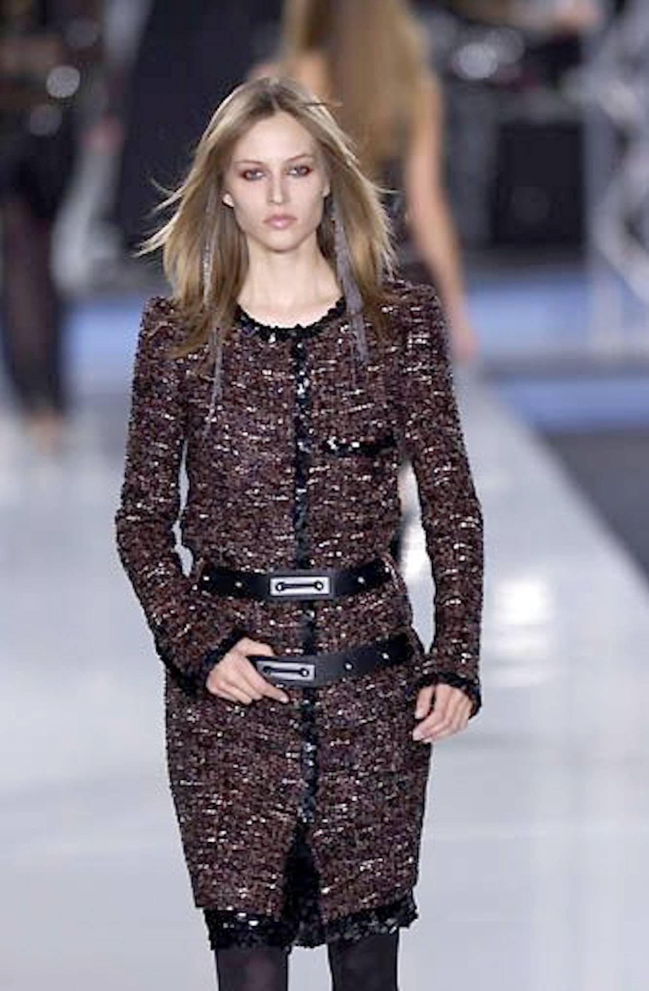 UNWORN Chanel Metallic Lesage Fantasy Tweed Sequin Trimmed Coat  10
