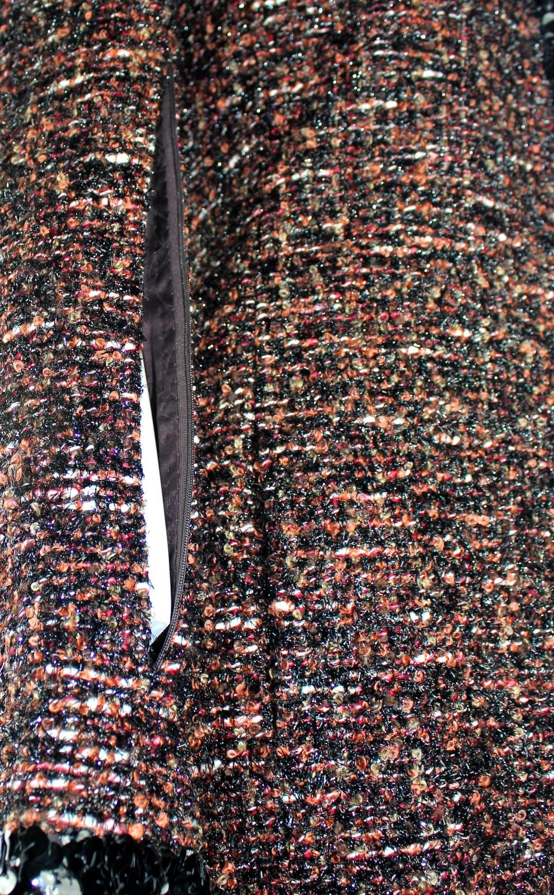 UNWORN Chanel Metallic Lesage Fantasy Tweed Sequin Trimmed Coat  1