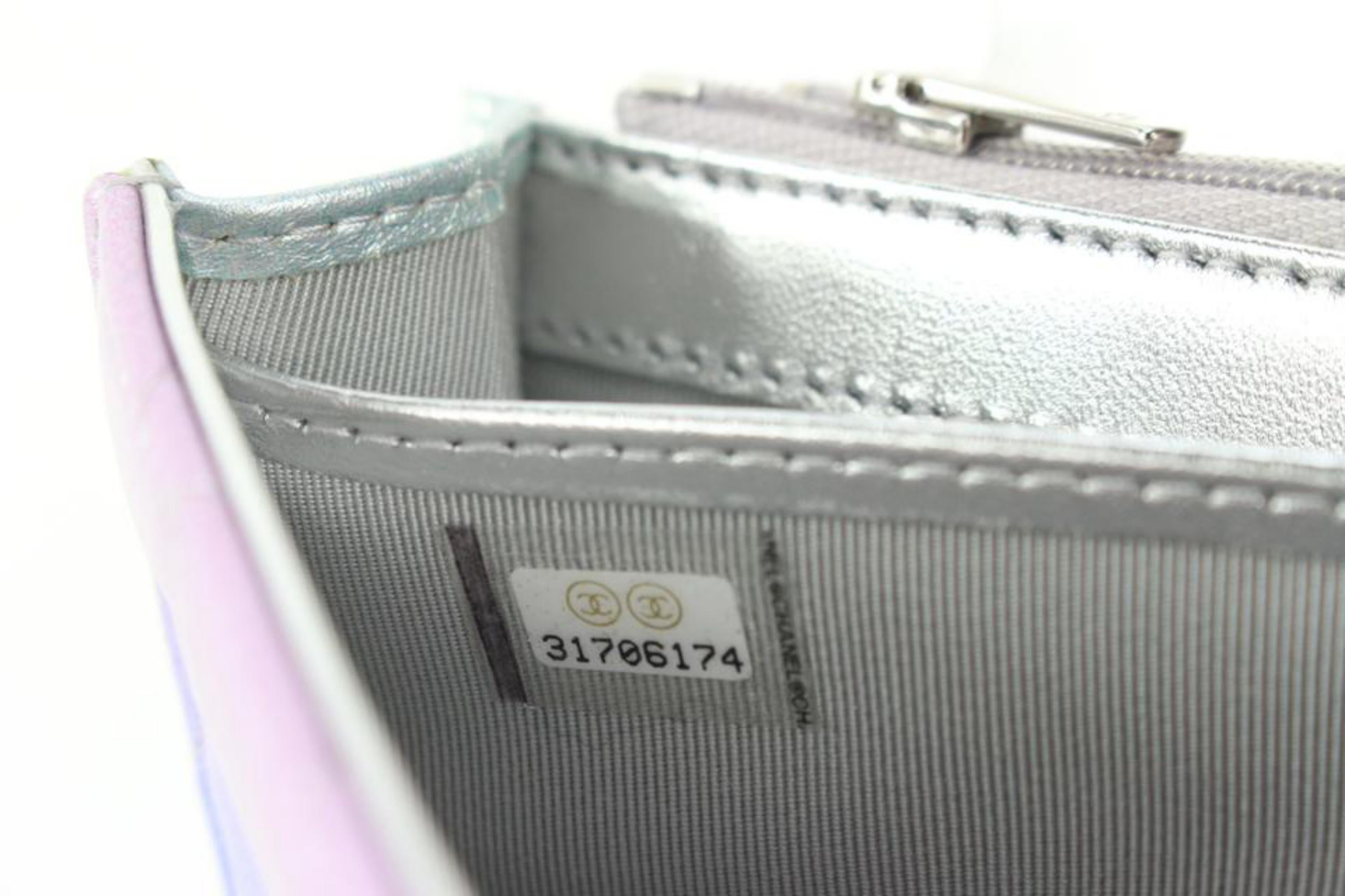 Chanel Metallic Multicolor Long Classic Flap Wallet L-Gusset 94cz68s 3
