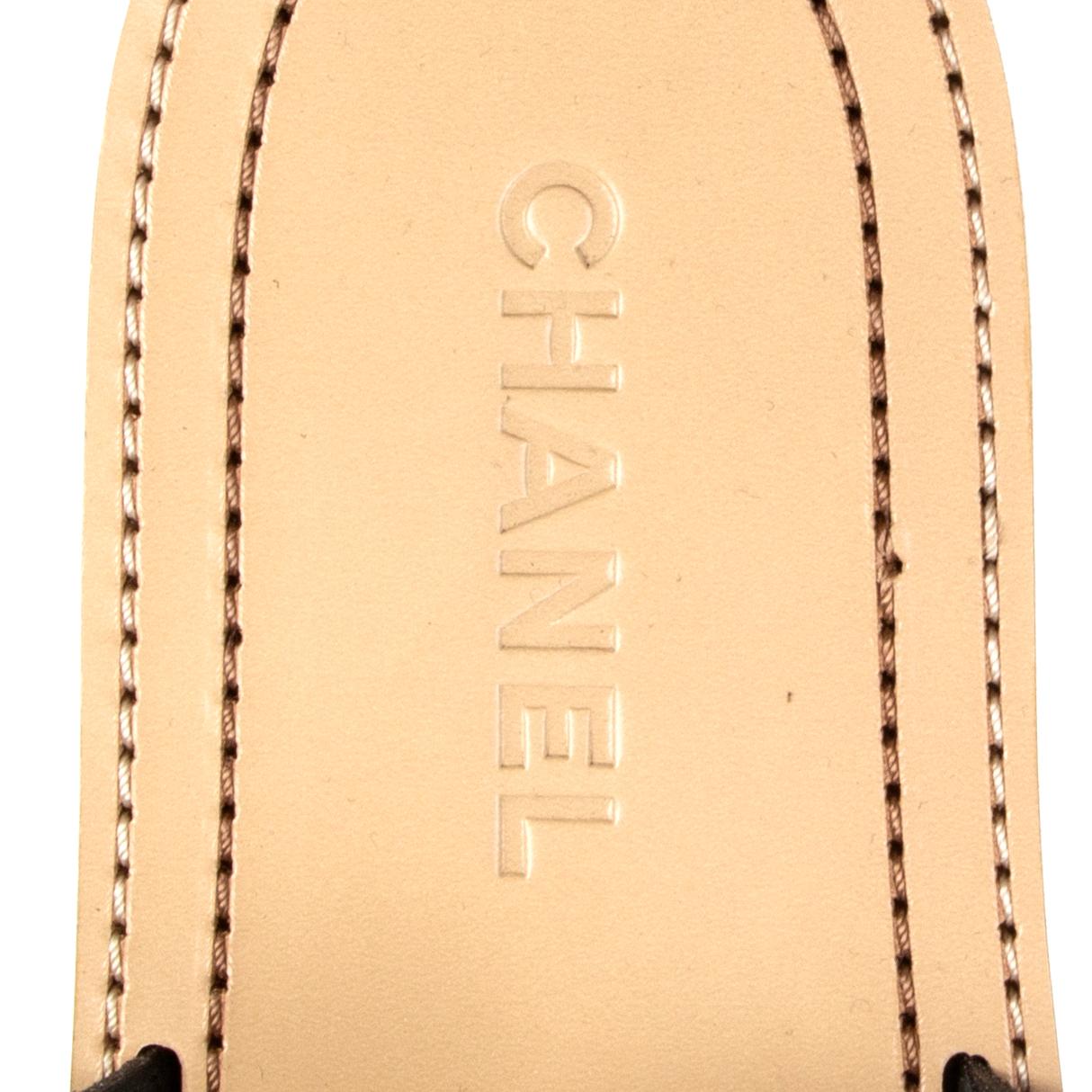 CHANEL metallic olive gold leather PEARL EMBELLISHED Thong Sandals Shoes 38.5 2