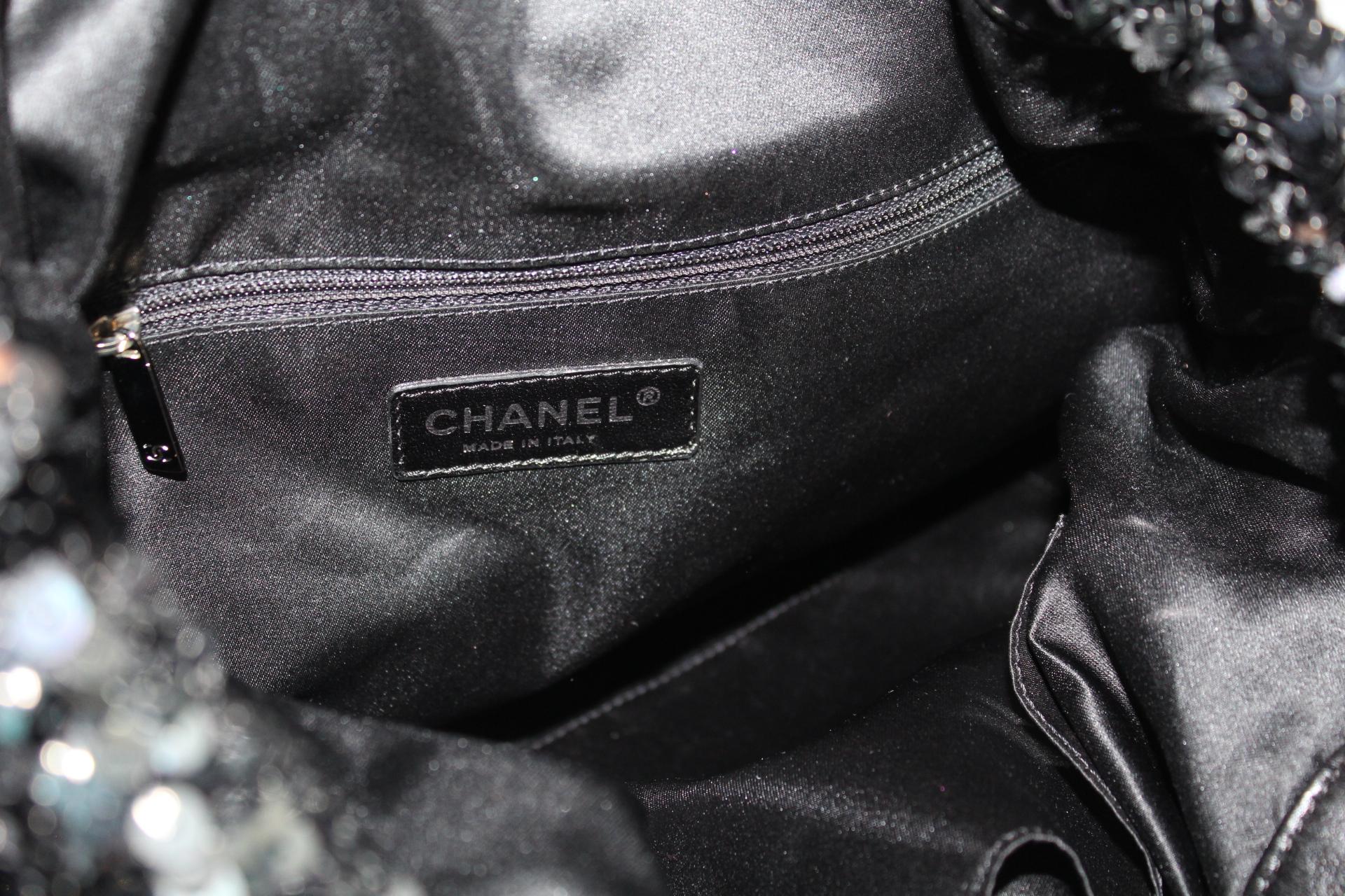 Chanel Metallic Paillettes Shopper Bag 2