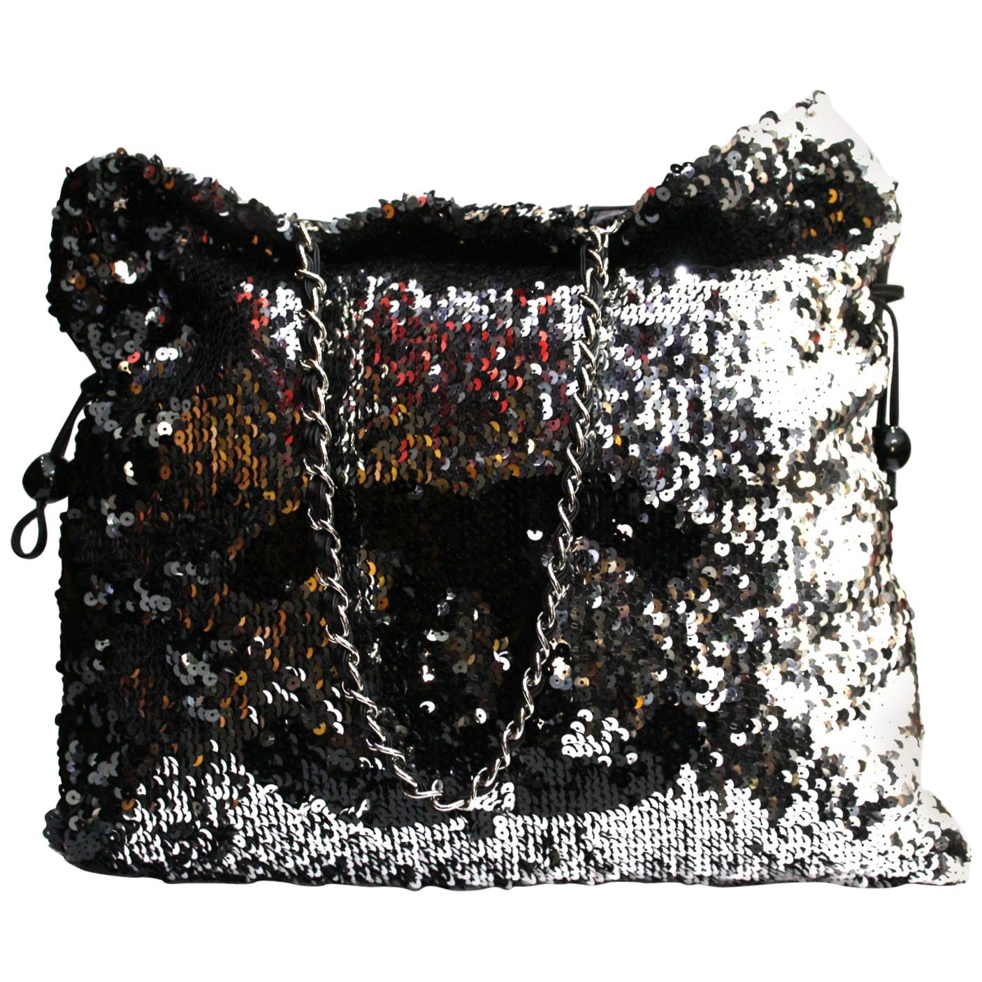 Chanel Metallic Paillettes Shopper Bag