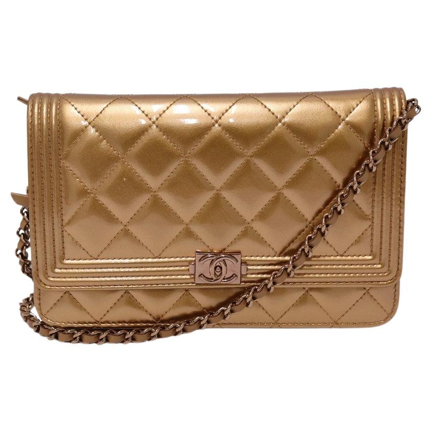 Chanel Quilted Boy Wallet on Chain