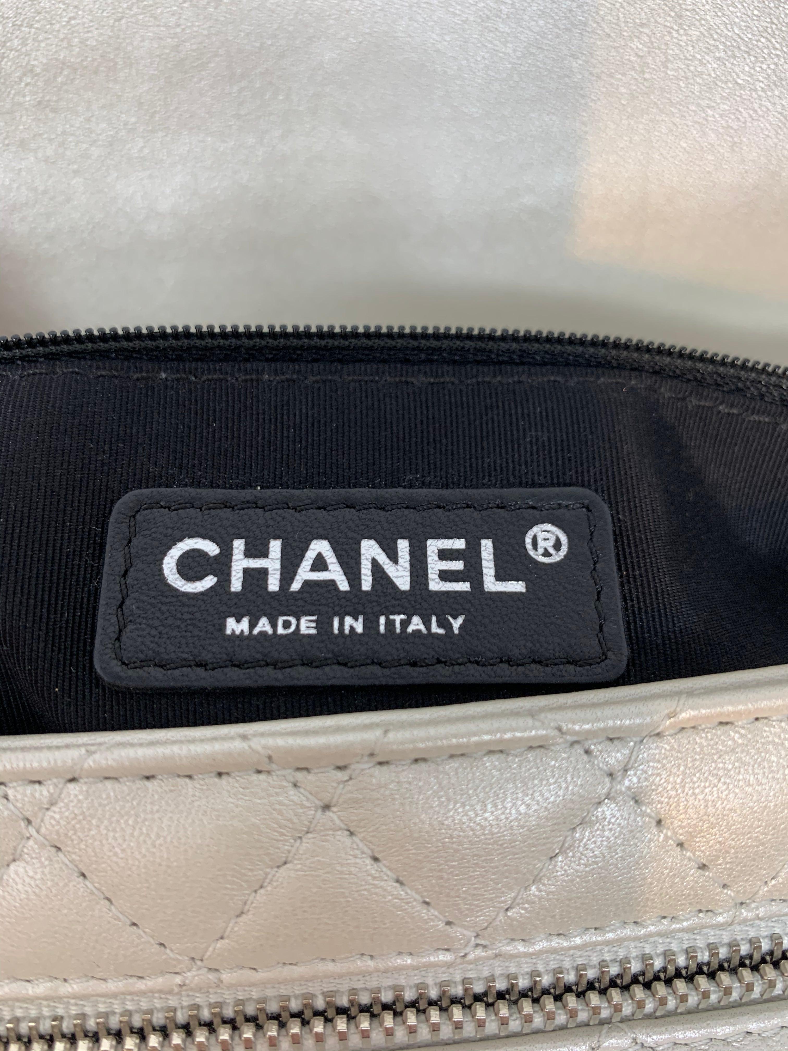 Chanel Metallic Pearl Leather East West Reissue Bag 6