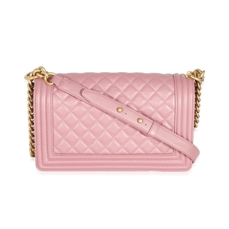 Chanel Vintage Pink Tweed Medium Classic Soft Pink Flap Bag For Sale at  1stDibs