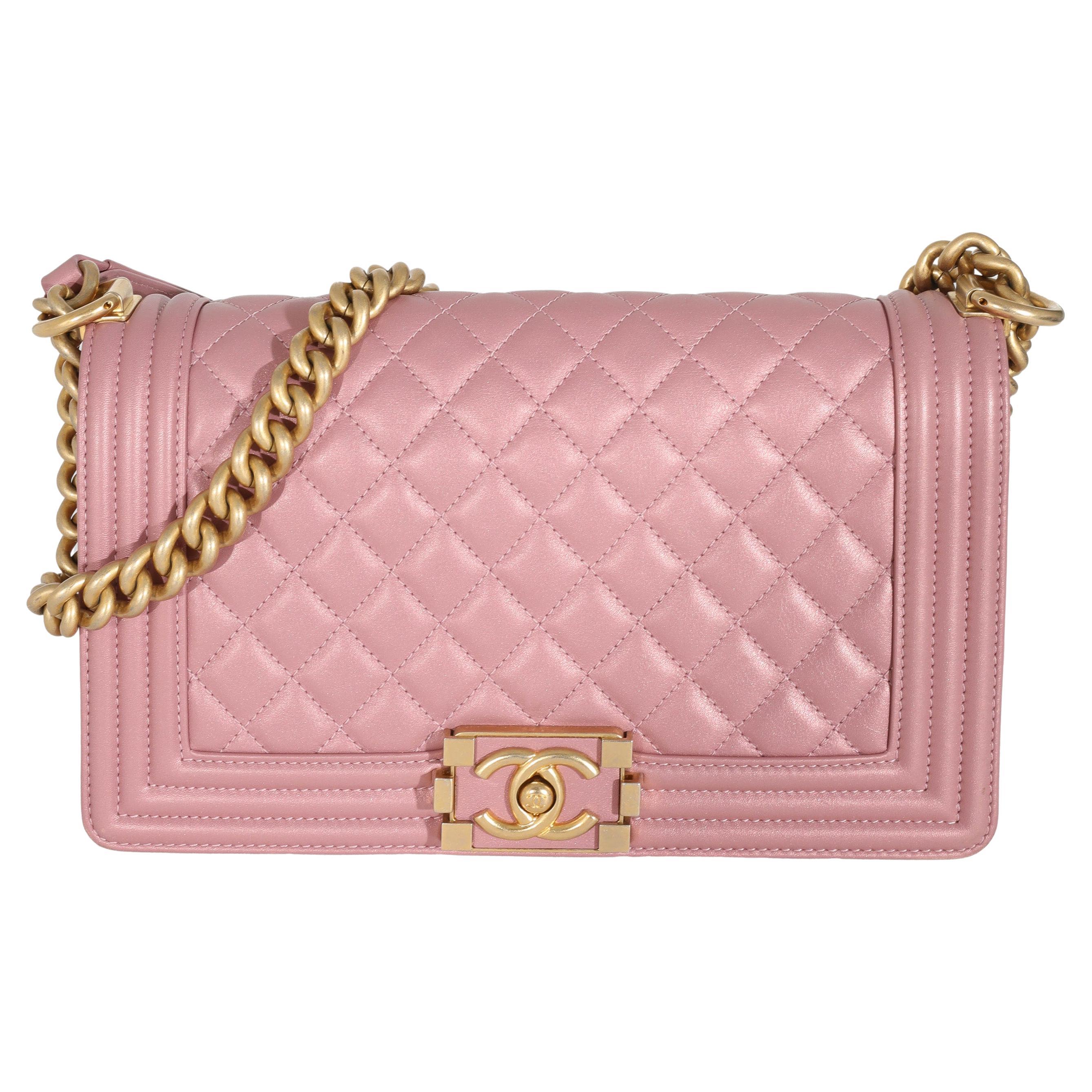 Chanel Metallic Pink - 20 For Sale on 1stDibs  chanel metallic pink bag,  pink metallic chanel bag, chanel pink metallic bag
