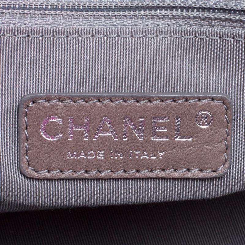 chanel metallic pink bag