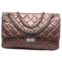 Chanel Metallic Plum Quilted Leather Reissue 2.55 Classic 226 Flap Bag