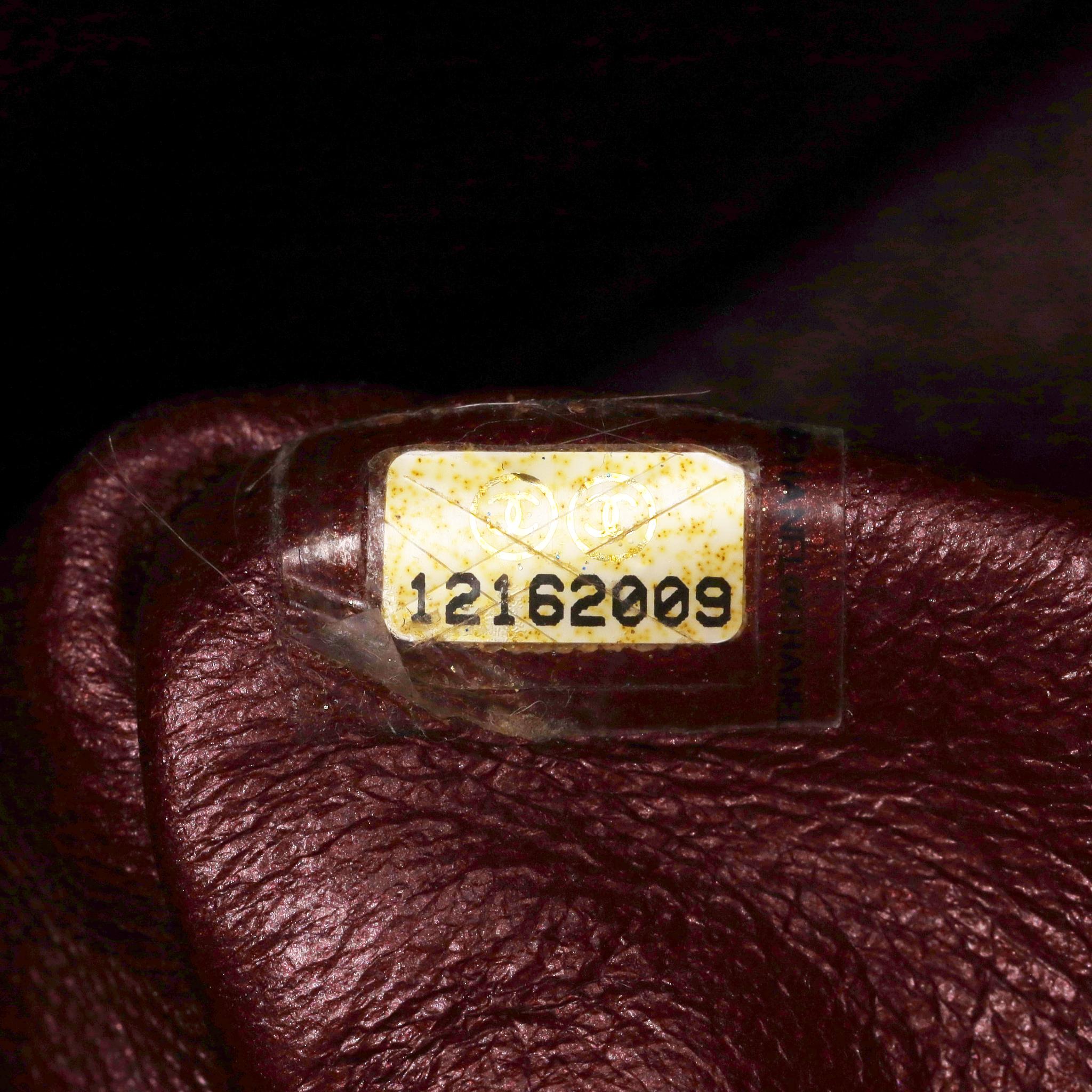 Chanel - Sac à rabat 2.55 Reissue 227 en cuir de veau matelassé métallisé en vente 5