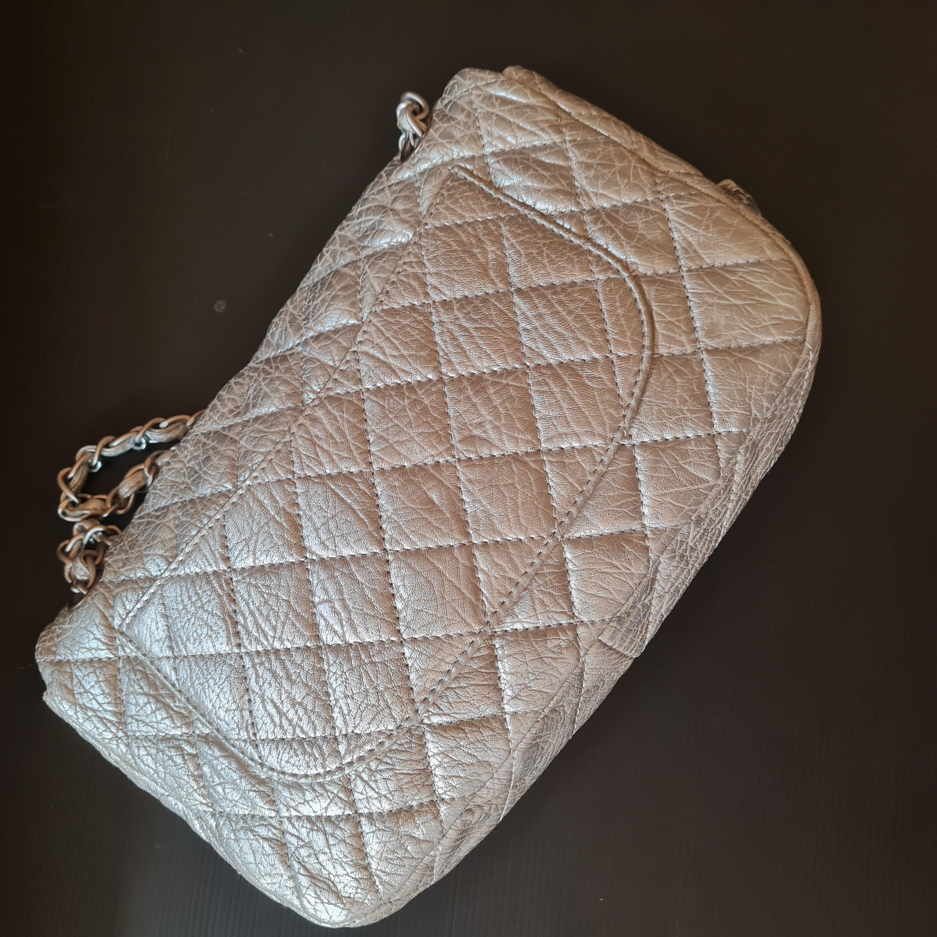 Chanel Metallic Quilted Ice Cube On The Rocks Flap Bag 7
