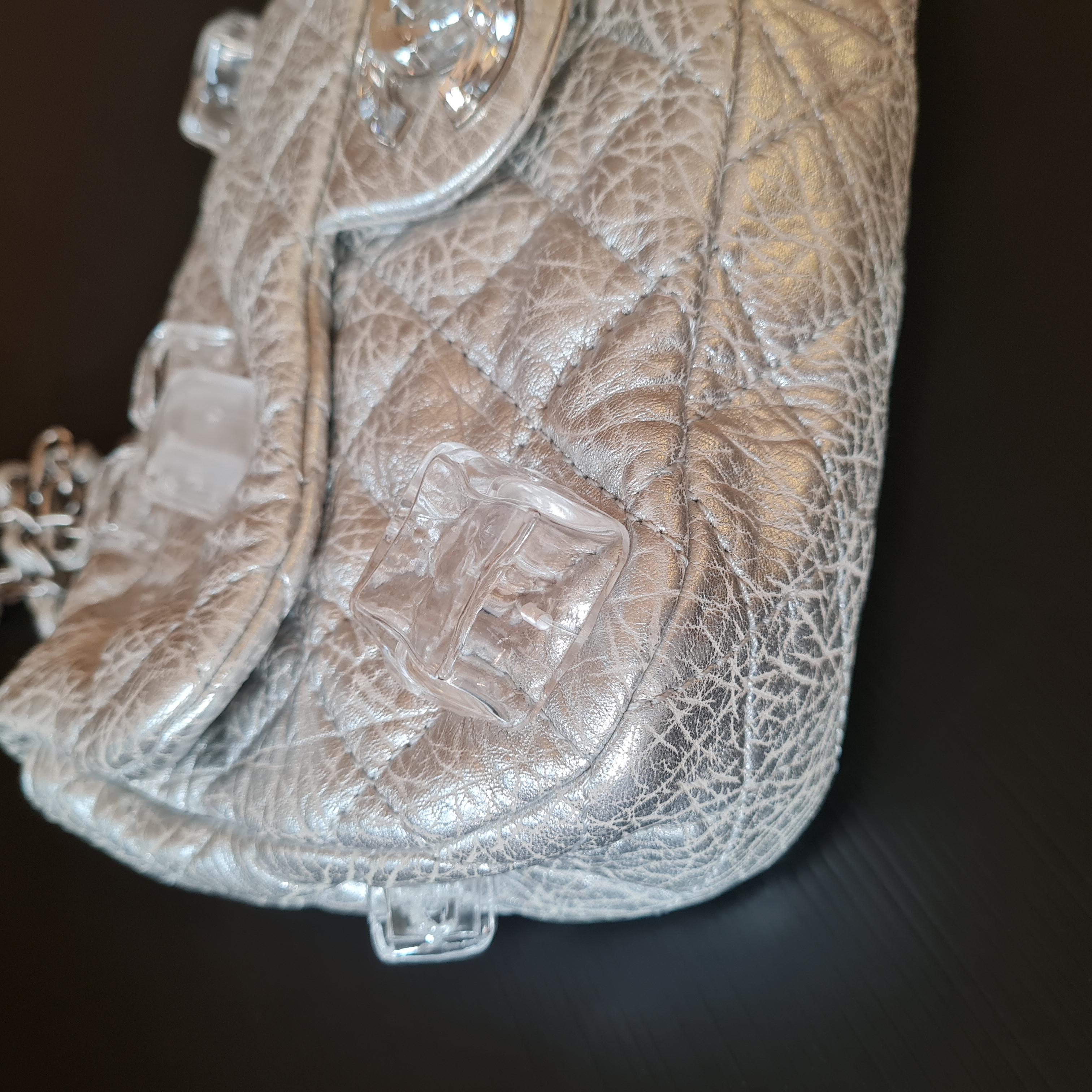 Chanel Metallic Quilted Ice Cube On The Rocks Flap Bag 9