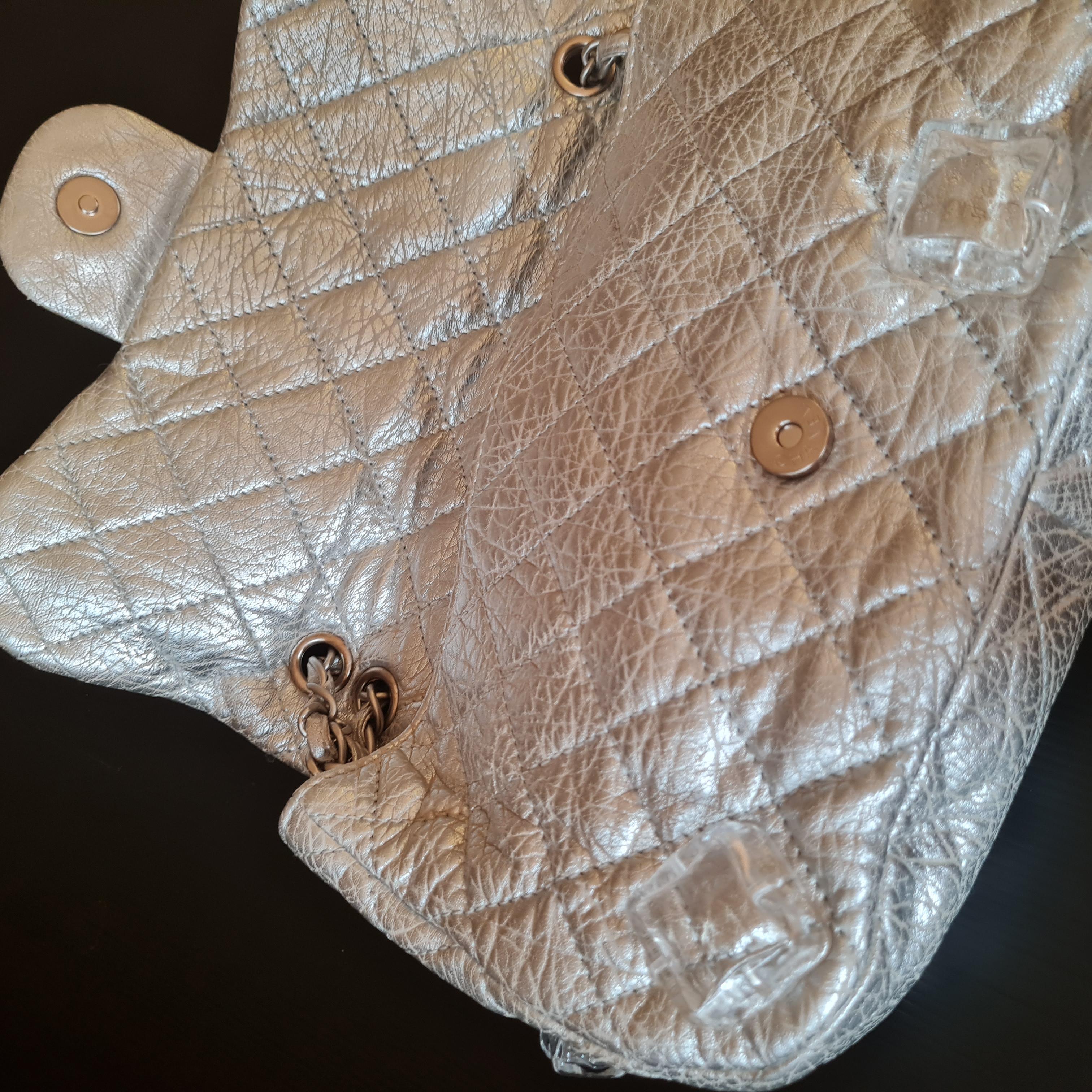 Chanel Metallic Quilted Ice Cube On The Rocks Flap Bag 1