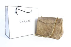 Chanel Metallic Quilted Lambskin Retro Flap Chain Crossbody 859821