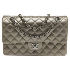 Chanel Metallic Quilted Leather Medium Classic Double Flap Bag