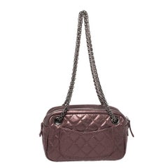 Chanel Metallic Quilted Leather Mini Reissue Camera Bag