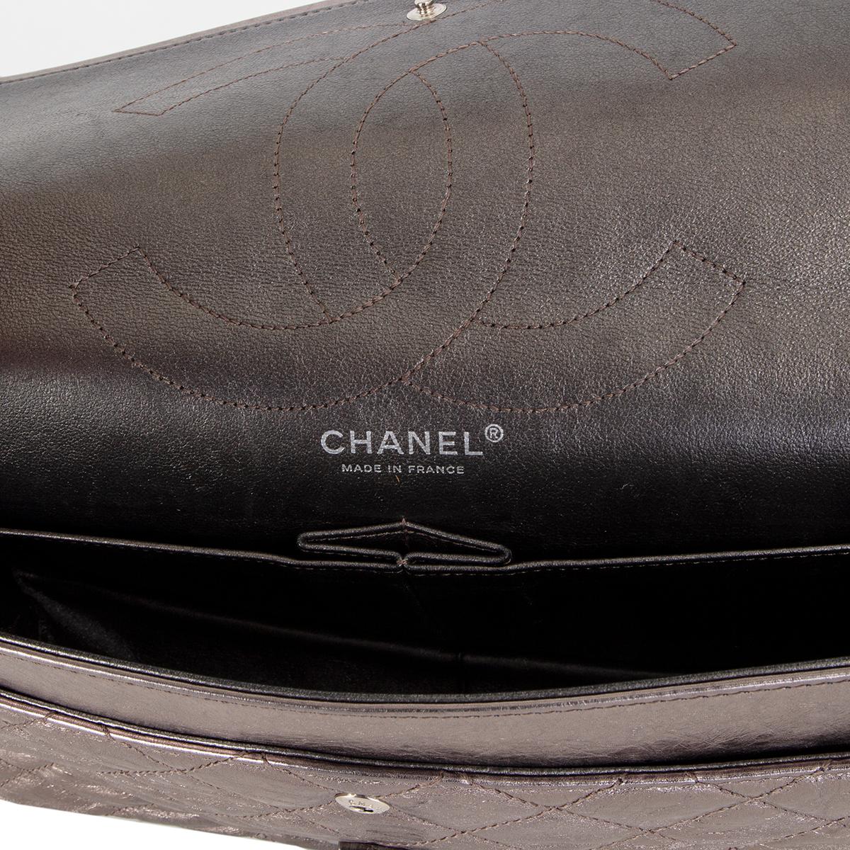 Women's CHANEL metallic silver 2.55 REISSUE 227 FLAP Shoulder Bag