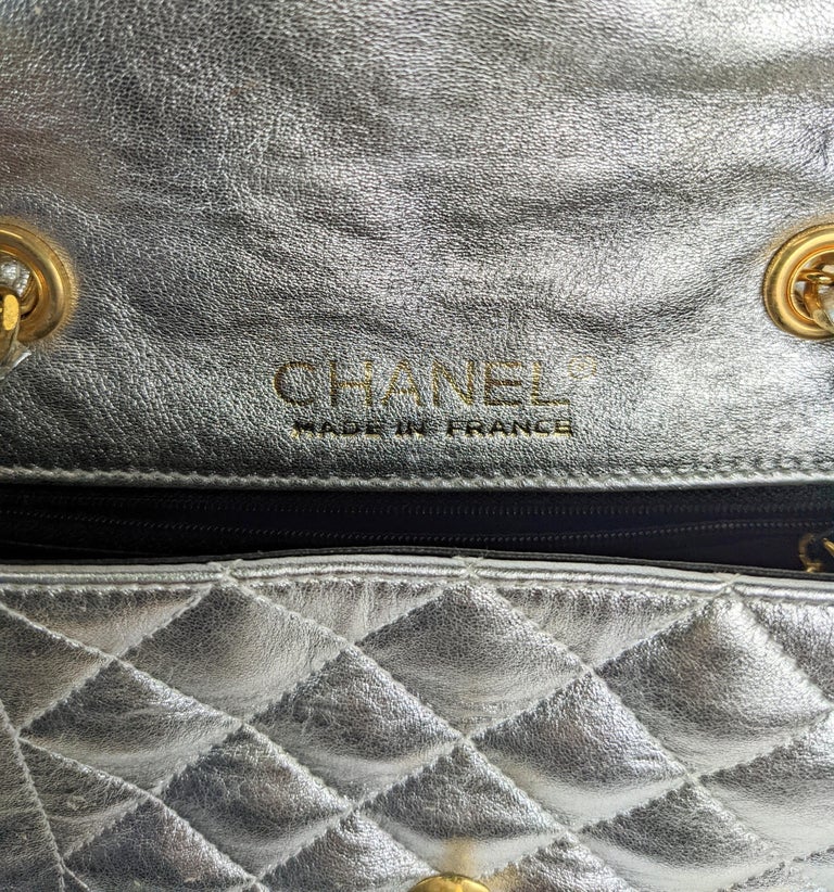 MINI CASSETTE 18 IN SILVER LAMBSKIN