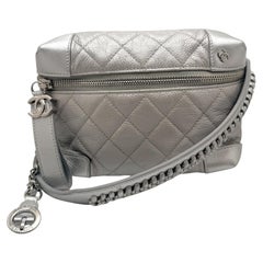 Chanel Metallic Silver Quilted Bum Bag Belt Bag – Spring/Summer 2017