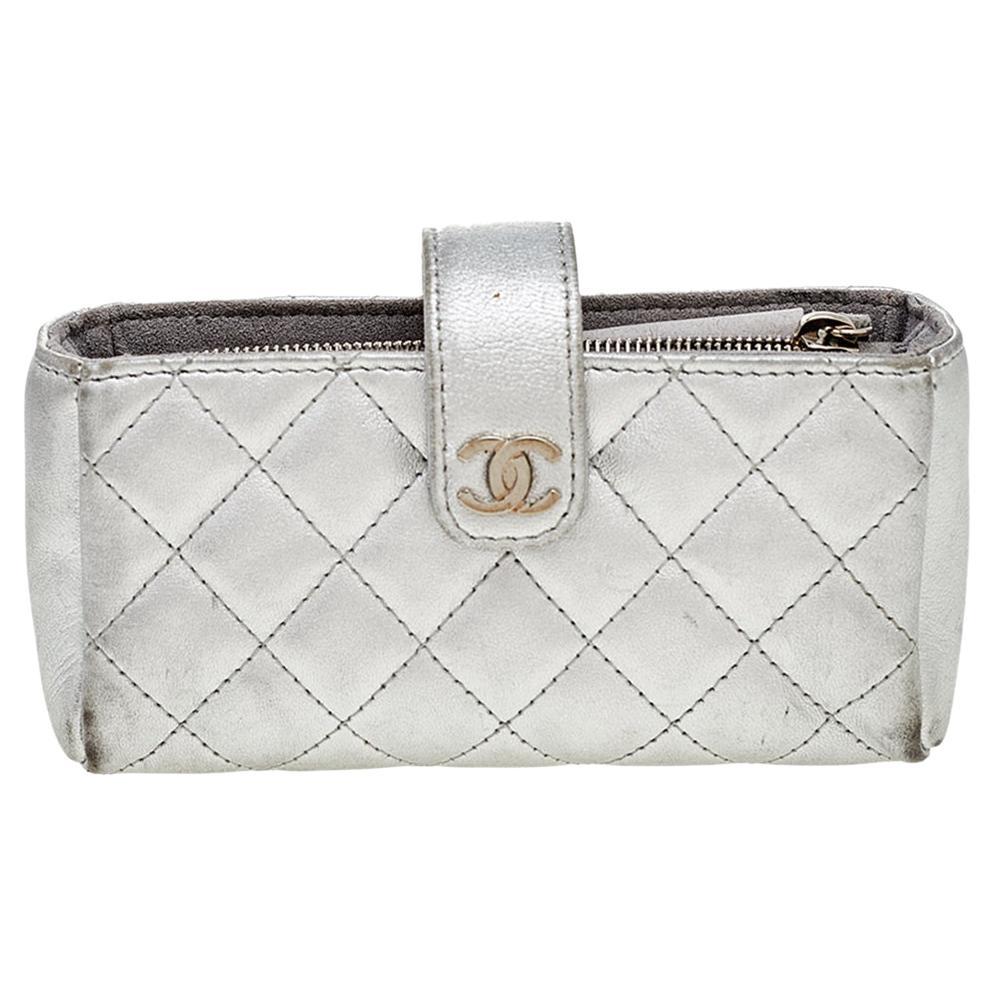 Chanel Silver Leather Keyboard Clutch at 1stDibs chanel keyboard clutch