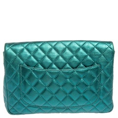 Chanel Metallic Teal Quilted Leather Reissue 2.55 Classic 226 Flap Bag