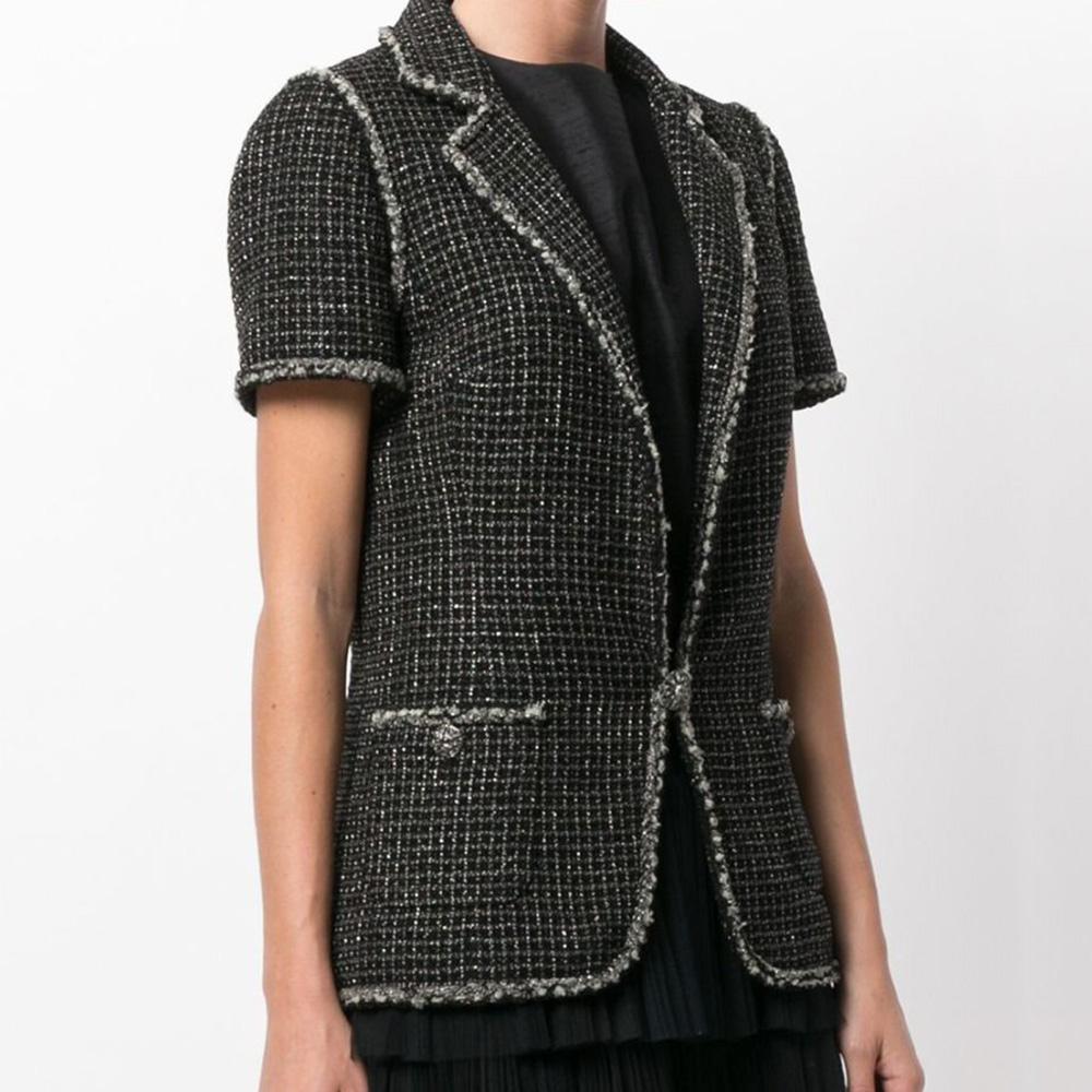 Chanel Metallic Tweed Jacket In Excellent Condition In London, GB