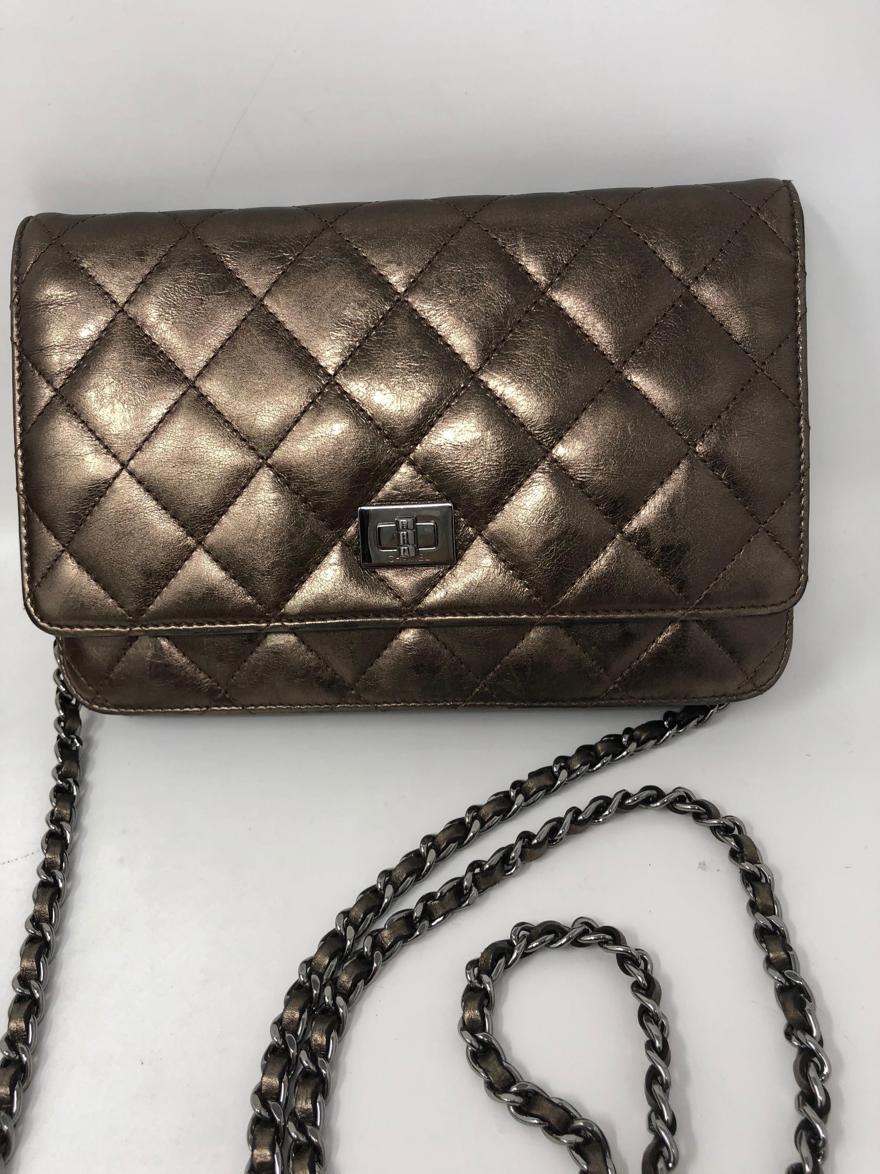 Chanel Metallic Wallet on a Chain  2